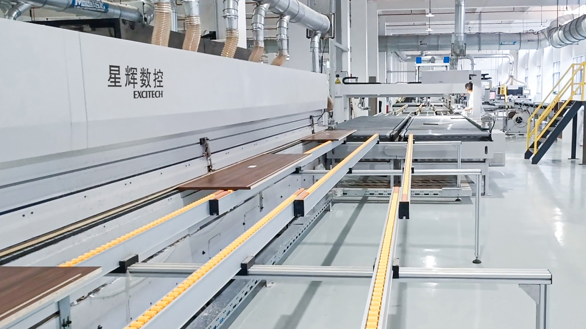 Edgebanding ກັບ zero-gue line ການຜະລິດສະອາດ